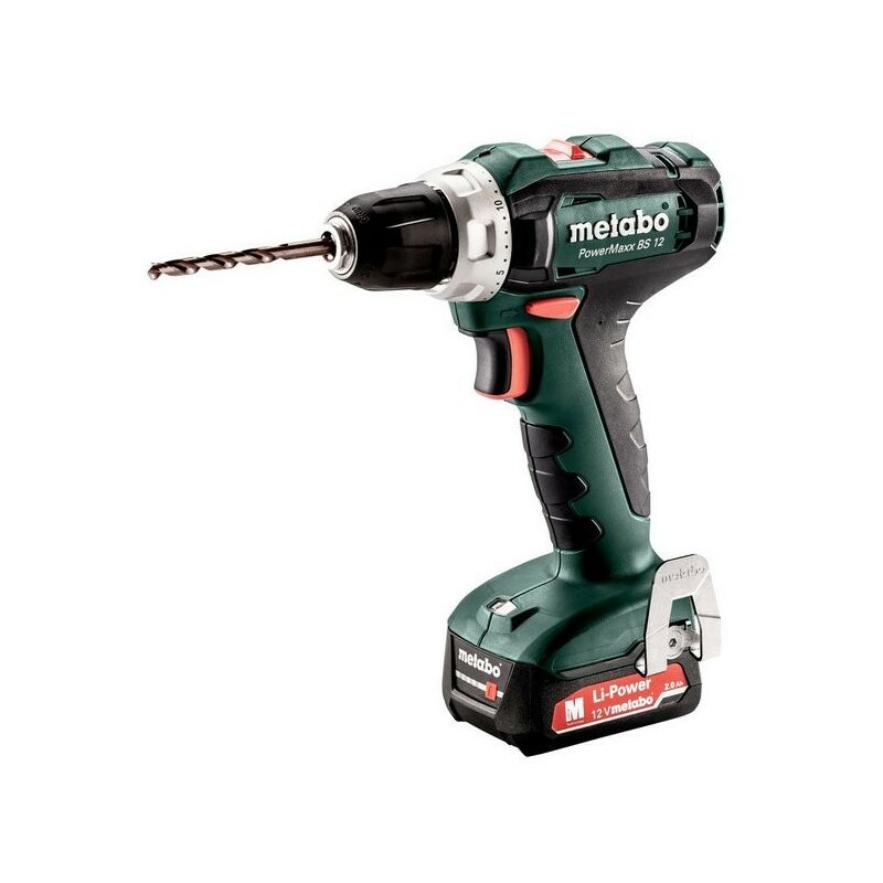 Metabo 601036500 Taladro atornillador bateria 12v 2x 20 ah liion powermaxx bs 12 con 2ah 1400 1 12.