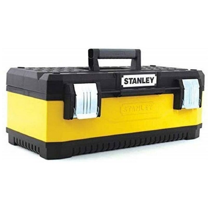 STANLEY - 1-95-612 - Caja de herramientas metalica amarilla 20 pulgadas