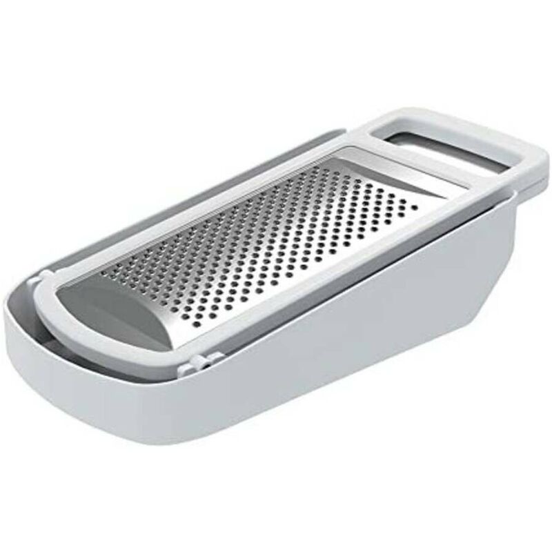 Rallador Queso Manual Acero Inoxidable Hexagonal 21,5 Cm