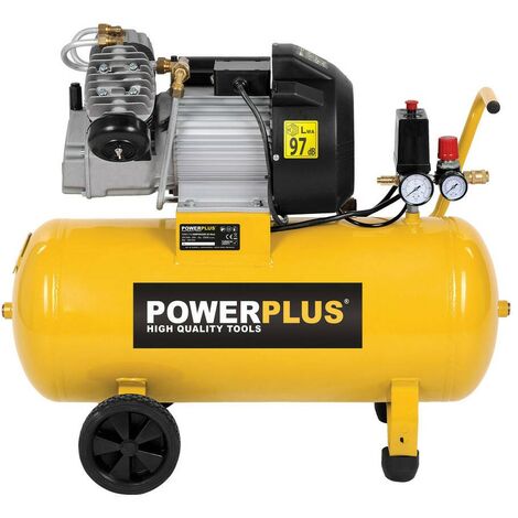 Consejo Electropositivo cuestionario Powerplus POWX1770 Compresor de aire 2200W 3cv 50L aceite
