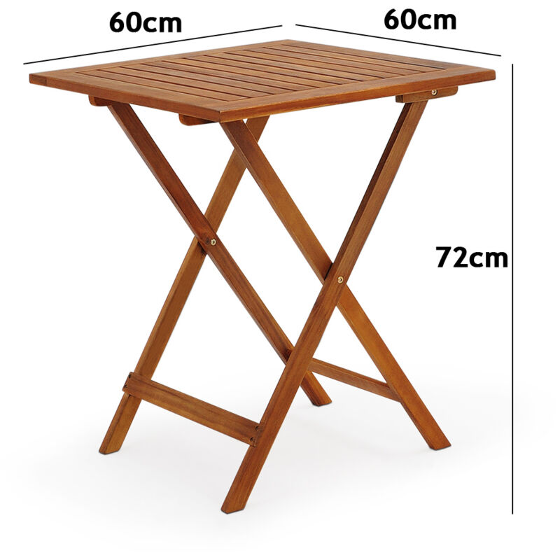 East West Furniture BCMCWNA Cameron - Juego de 2 sillas plegables de  comedor para patio, madera de acacia, juego de 2