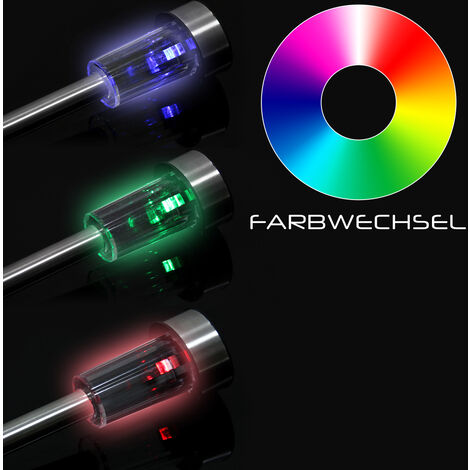 MONZANA® 8x Luces Solares LED de Jardín Multicolor Impermeable IP44 Lámparas Solares de Camino con Sensor Crepuscular