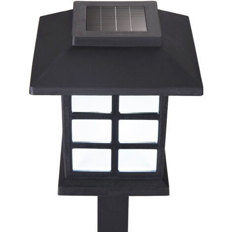 Set de Luces solares LED para jardín con sesor crepuscular Antorchas Farolitos con estaca Iluminación de caminos Set de 6 pzs