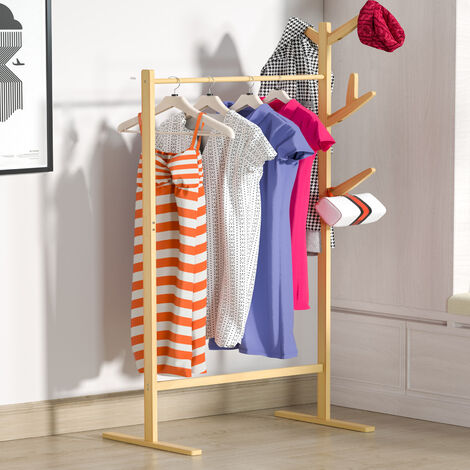 mDesign Perchero de pared extensible para lavadero o dormitorio – Colgador  de ropa de metal para las p…