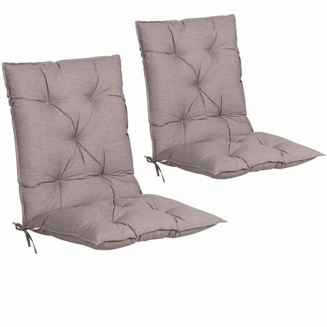 Detex Set de 2 cojines de sillas con respaldo Almohadillas para sillones de  jardín - Varios colores
