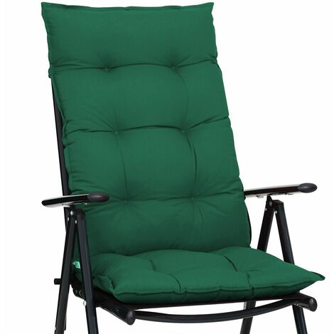 Detex 6X Cojines con repaldo Azul para sillas de jardín Almohadillas Acolchadas para Asiento Repelente al Agua