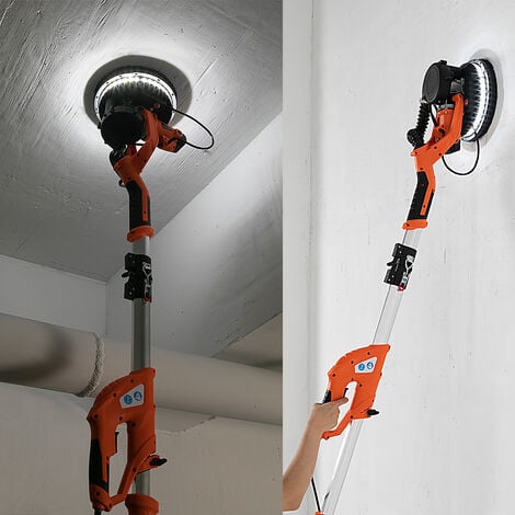 TACKLIFE Lijadora de pared y lijadora de techo con mango