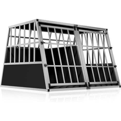 Cadoca Transportín para Perros y Mascotas Aluminio M/L/XL/XXL Jaula de Transporte Resistente Transportín para perros XXL