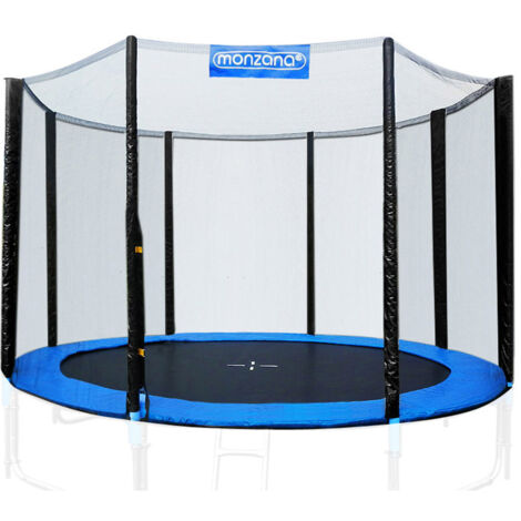 MONZANA® Red Seguridad Trampolín Ø183/244/305/366/427cm Repuesto Reemplazo Cama Elástica Exterior Resistente Rayos UV 6-8 Postes Protección Infantil 305 cm