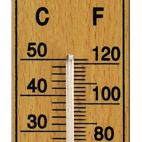 Termómetro De Pared Para Interiores De Madera De 6,5" X 3,375