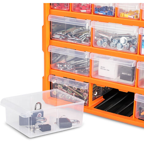 Monzana Organizador caja de almacenaje transparente para