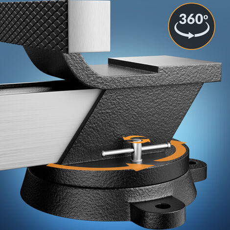 Tornillo de Banco de Acero 125mm/150mm negro Tornillo de Mesa Paralelo Tornillo de Banco de Máquina 125mm (de)