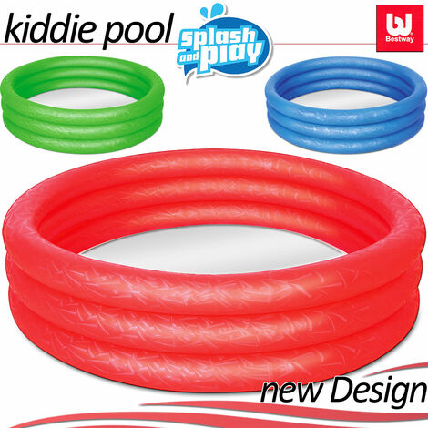 Bestway Piscina infantil para niños de 183x33cm 152x30cm color a escoger Ø 183 cm - Rojo (1/2)