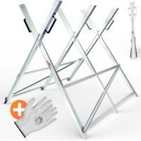 GARDEBRUK® Caballete para serrar Leña Soporte para Sierra cortar Troncos Capacidad de carga 150Kg Plegable