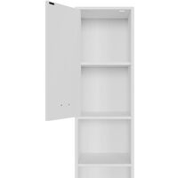 Deuba Mueble Vela color blanco con 2 puertas armario versatil 2 estantes 