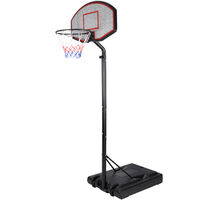 Deuba Canasta de baloncesto móvil con ruedas y altura ajustable hasta 305cm cesta aro deporte exterior