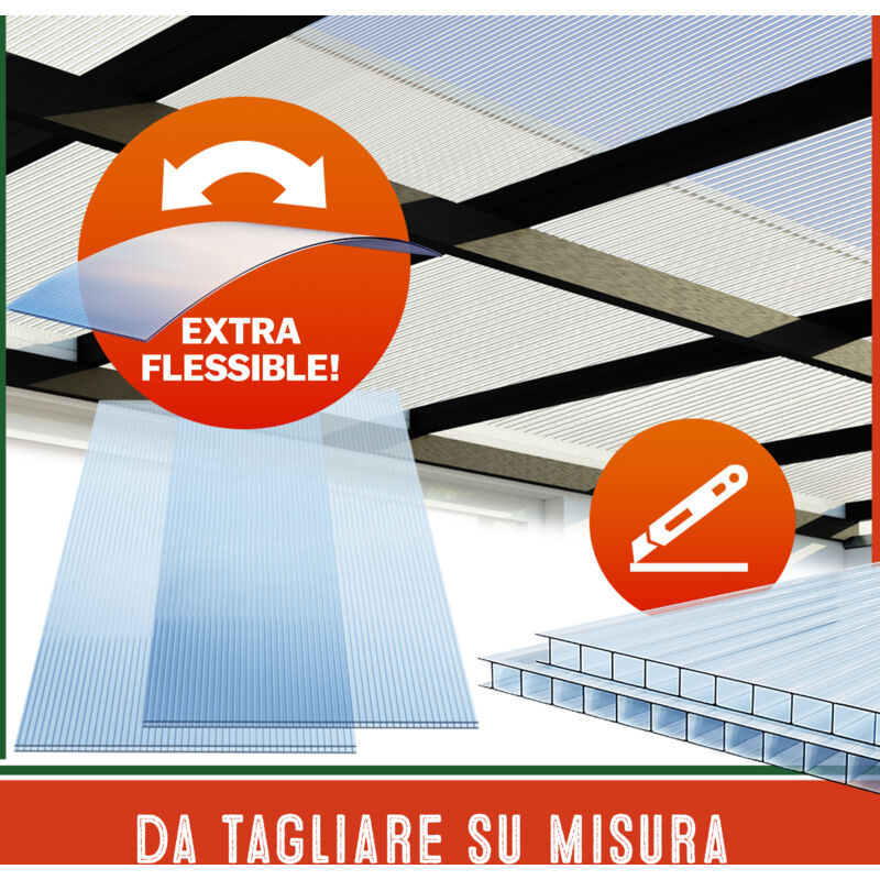Pannello Da Tetto In Policarbonato Trasparente, 4-10 Mm, Taglio - Foto 5