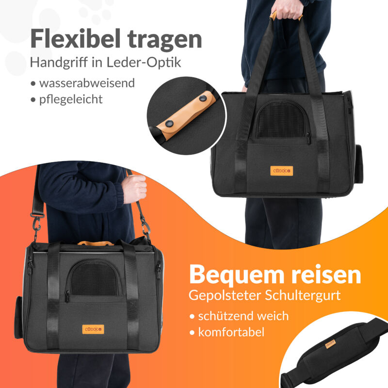 Cadoca Trasportino Per Cani Antracite XXL 90x60x66 Cm