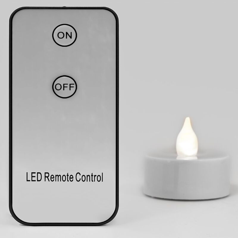 Candele LED Senza Fiamma Tremolanti, Set Da 6, Candele A Batteria Con Telecomando E Timer Diametro 2 Cm Altezza 245 Cm Avorio Classe Energetica A 91667929