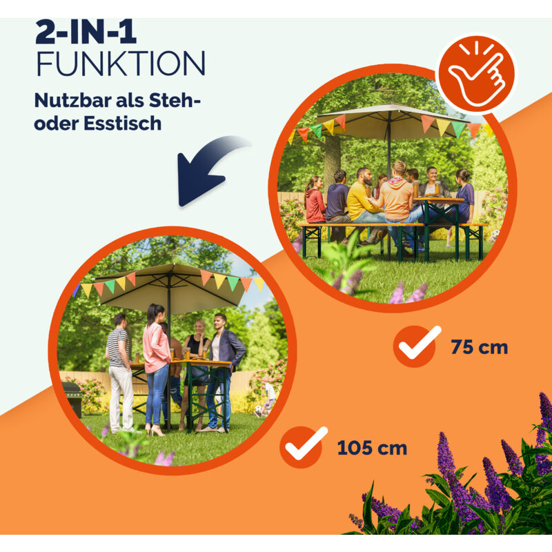 Set di tappi ad anello per ombrellone per tavolo da patio, set di tappi per foro per ombrellone e tappi per giardino ponte ombrellone foro anello accessori tappo foro ombrello set