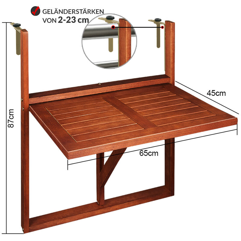 Casaria Tavolino Pieghevole in Legno Acacia 46x46x46cm Tavolo da esterno  Campeggio Balcone Giardino : : Giardino e giardinaggio