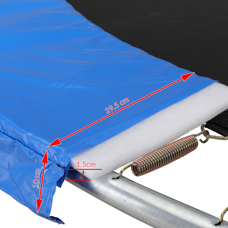 Copertura per trampolino rotondo diametro 81 cm/101 cm/122 cm protezione del bordo per trampolino rotondo resistente ai raggi UV antistrappo colore casuale Chinejaper 