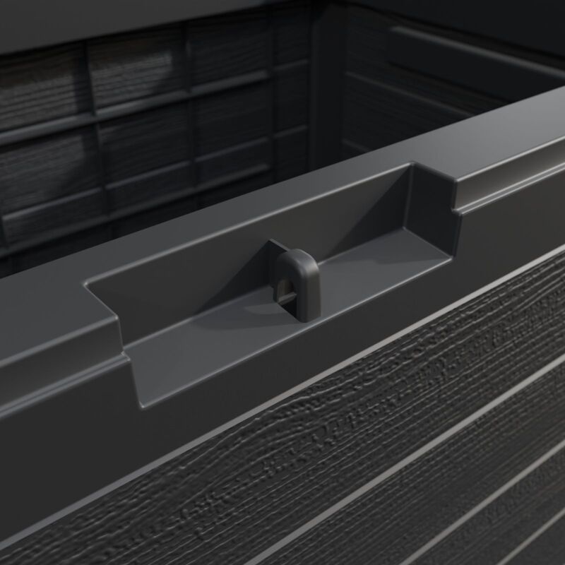 Box Portacuscini KESSER Da 290 Litri - Con Ruote, Per Giardino E Terrazza, Colore Antracite - Foto 8