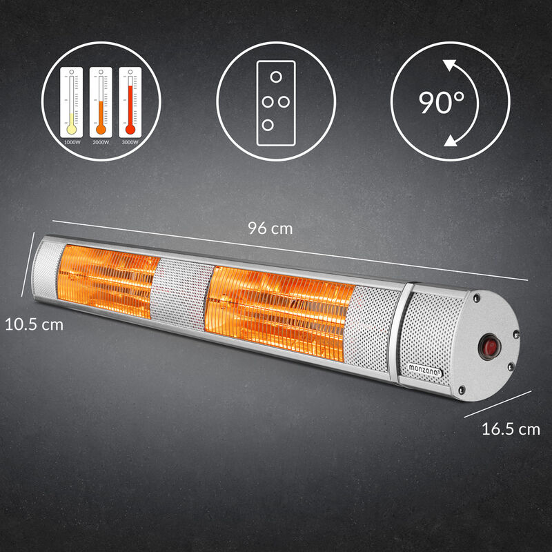 Stufa Elettrica Infrarossi Howell Ho.Rsc1216Tr