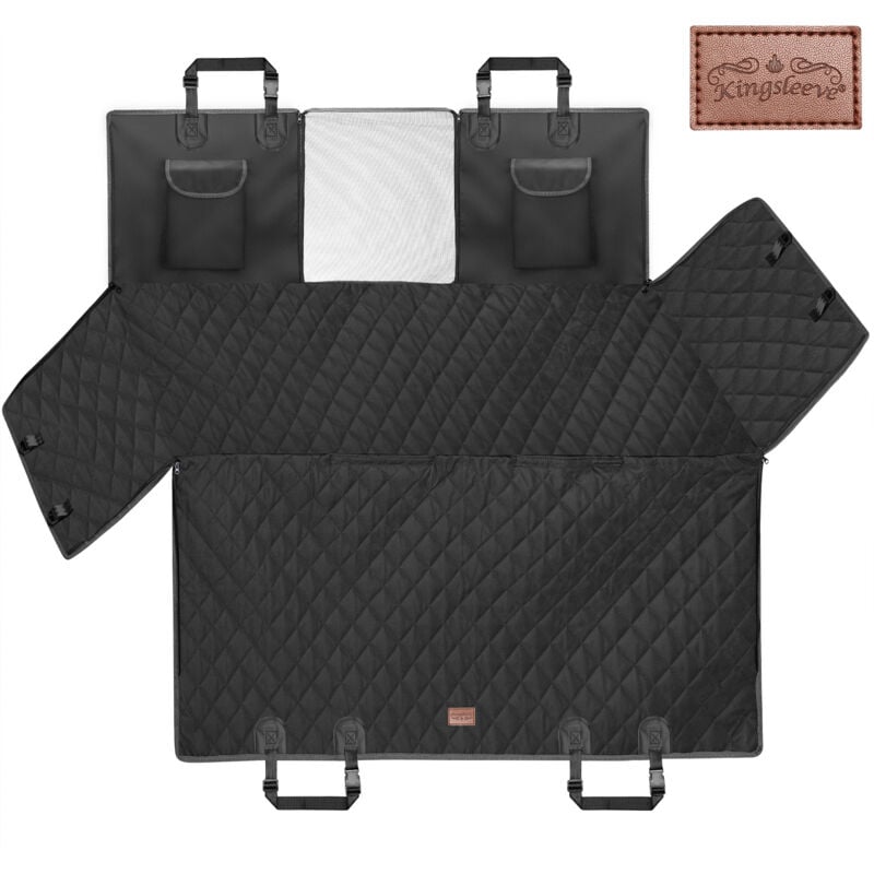 Kingsleeve Coperta auto per cani sedile posteriore impermeabile e  antigraffio protettore sporco peli universale per macchine 147x137 cm