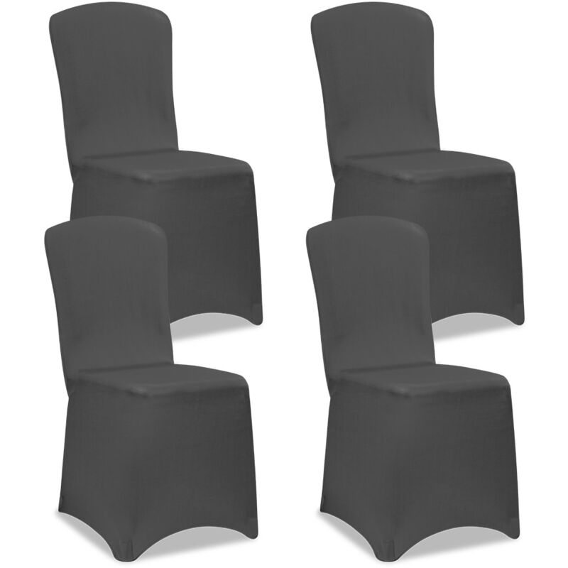 Set Di 4 Coprisedie Elastico Con Fantasia Geometrica Astratta - Rosso, Grigio E Nero - Fodere Protettive Morbide Per Sedie Da Pranzo, Perfette Per Feste E La Vita Di Tutti I Giorni