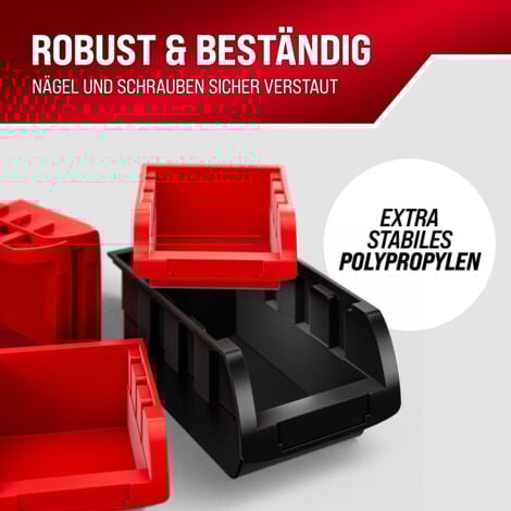 MONZANA® Pannello officina da parete forato 32 pz portautensili portaminuteria contenitori attrezzi garage