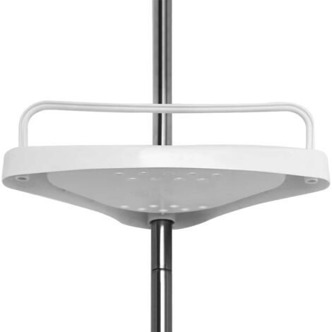 EUIJOIP Organizer per doccia, altezza da 99 a 325 cm, regolabile con 4