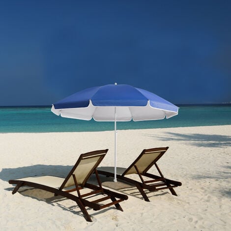 Ombrellone da giardino ombrelloni da spiaggia mare balcone protezione UV50  blau - 180cm (de)