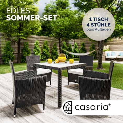 TAVOLO SEDIE RATTAN NERO CUBO POLTRONE - COMPLETO - ARREDAMENTO PER  ESTERNO, Divani Rattan - Set - Arredocasafacile, Arredo casa online, divani, arredo bagno