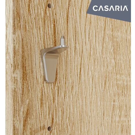 LIBRERIA SCAFFALE CORBETO MOBILE CASA UFFICIO ANTRACITE ROVERE  68.6x41.6x190CM