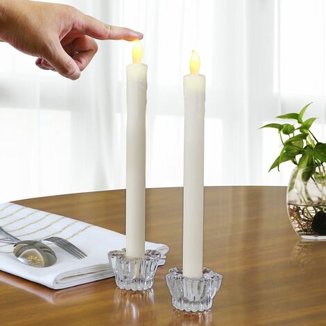 Set 2 Candele Elettriche per Candelabro