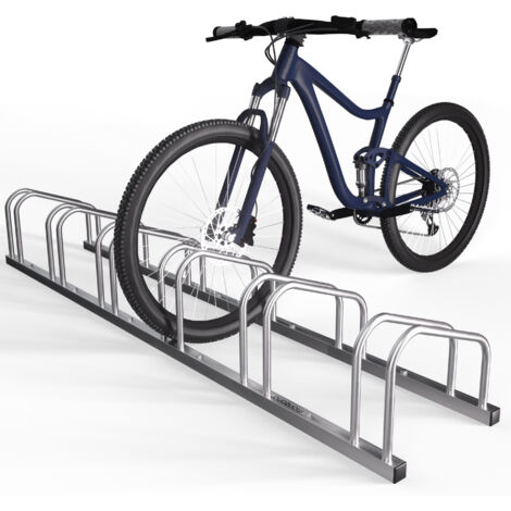 MONZANA® Rastrelliera per biciclette 2-6 per Pneumatici da 35-60 mm di larghezza Portabici Parcheggio per Biciclette 6 Biciclette