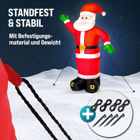 Babbo Natal con scala 90cm 48 LED