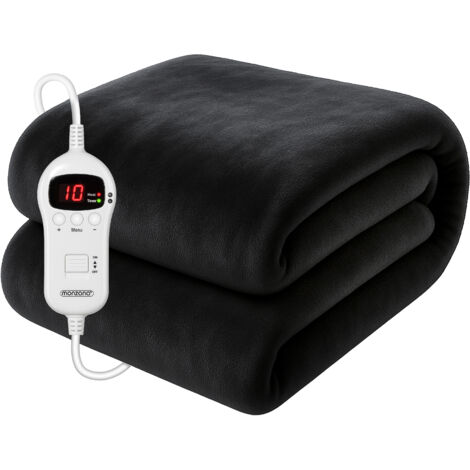 Monzana Coperta Elettrica 180x130cm 10 livelli di calore timer spegnimento automatico sottocoperta