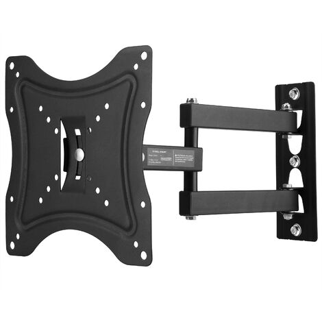 Staffa A Parete Con Regolazione Inclinazione E Rotazione Per TV DA 14 A 26 Pollici Doppio