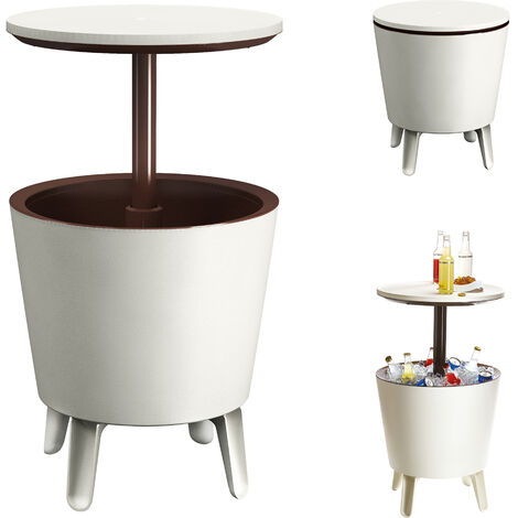 Frigo Portatile Elettrico Frigorifero Da Giardino Keter IceCube Con Effetto Rattan - Sgabello Refrigeratore 24h Contenitore Bevande Fredde 24 Ore - Foto 8