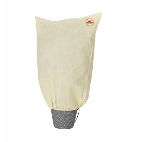 Gardebruk Telo Protettivo per Piante da Esterno Riutilizzabile con Cerniera Sacchetti Antigelo per Arbusti e Alberelli Invernale Beige Varie Misure 1,2x1,8m (de)