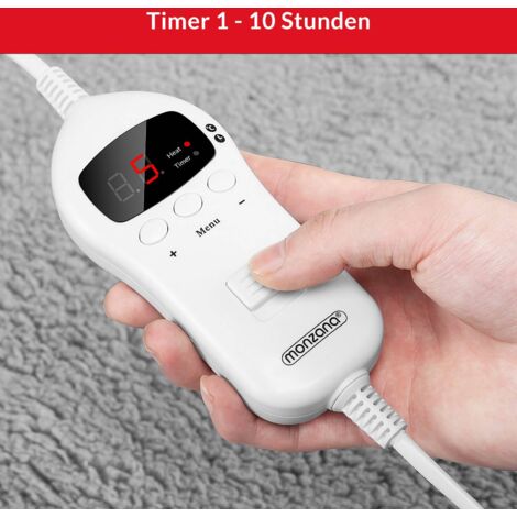 Scaldapiedi Elettrico con 9 Livelli di Temperatura e 4 Timer, con