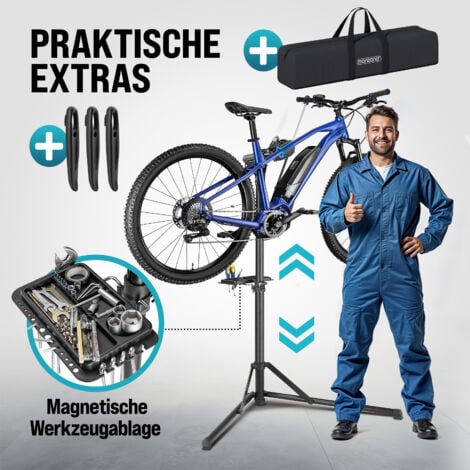 MONZANA® Cavalletto per Riparazioni Biciclette E-bike Pieghevole