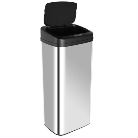 Atrovirens Cestino Intelligente Con Sensore Automatico Per Bagno E Cucina | Impermeabile, Capacità 41x22,5x22,5cm, Apertura Mani Libere A Infrarossi, Design Moderno Nordic - 4