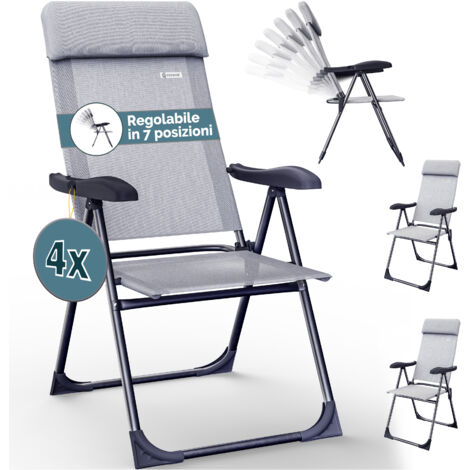 HOMEGARDEN Due Sdraio Prendisole da Giardino in Alluminio Colore Blu 2pz
