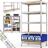 Scaffale alta portata 875kg metallo 180x90x60cm
