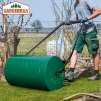 Rullo Da Giardino In Metallo 60 Cm - Compattatore Per Prato E Aiuole Con Riempimento Sabbia/Acqua - Foto 5