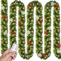 Casaria Ghirlanda di Natale a LED per interni ed esterni IP44 Decorazione natalizia Ghirlanda di abete Ghirlanda artificiale
5m 80 LEDs decorated + remote (en)