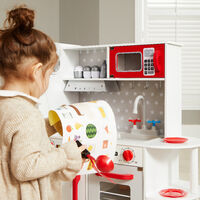 FORNO a microonde con Luci e Suoni per Bambini Giocattolo Mini Cucina Elettrodomestico 